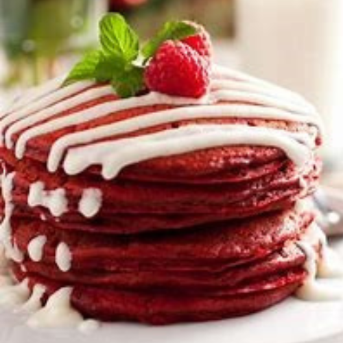 Red Velvet Pancakes