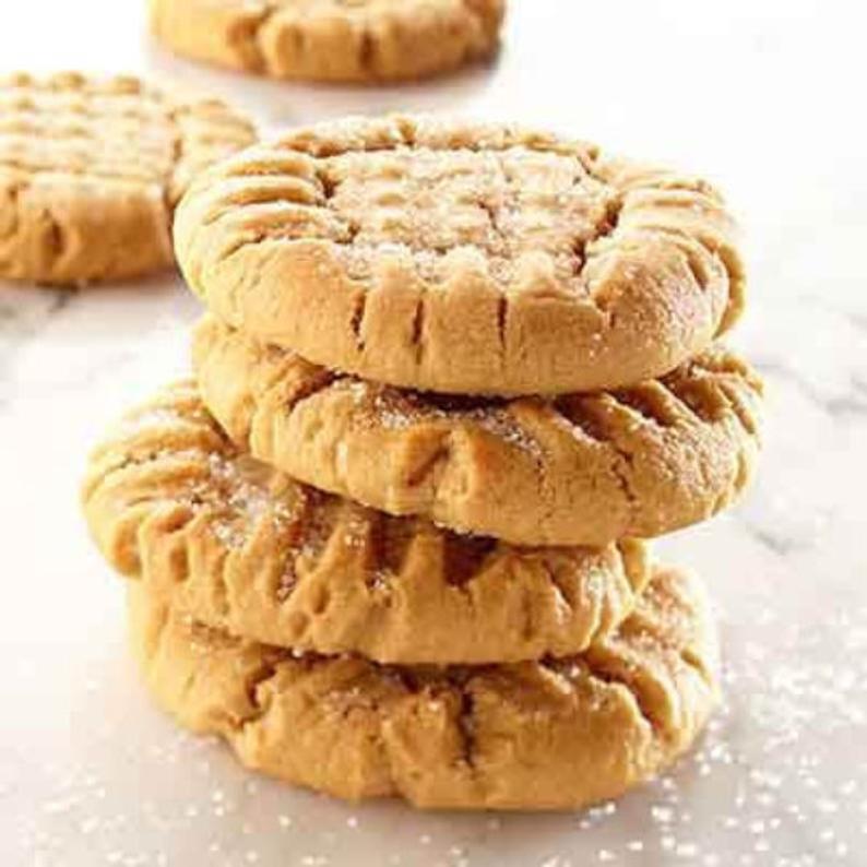 Chewy Peanut Butter Cookies ~ Gluten Free